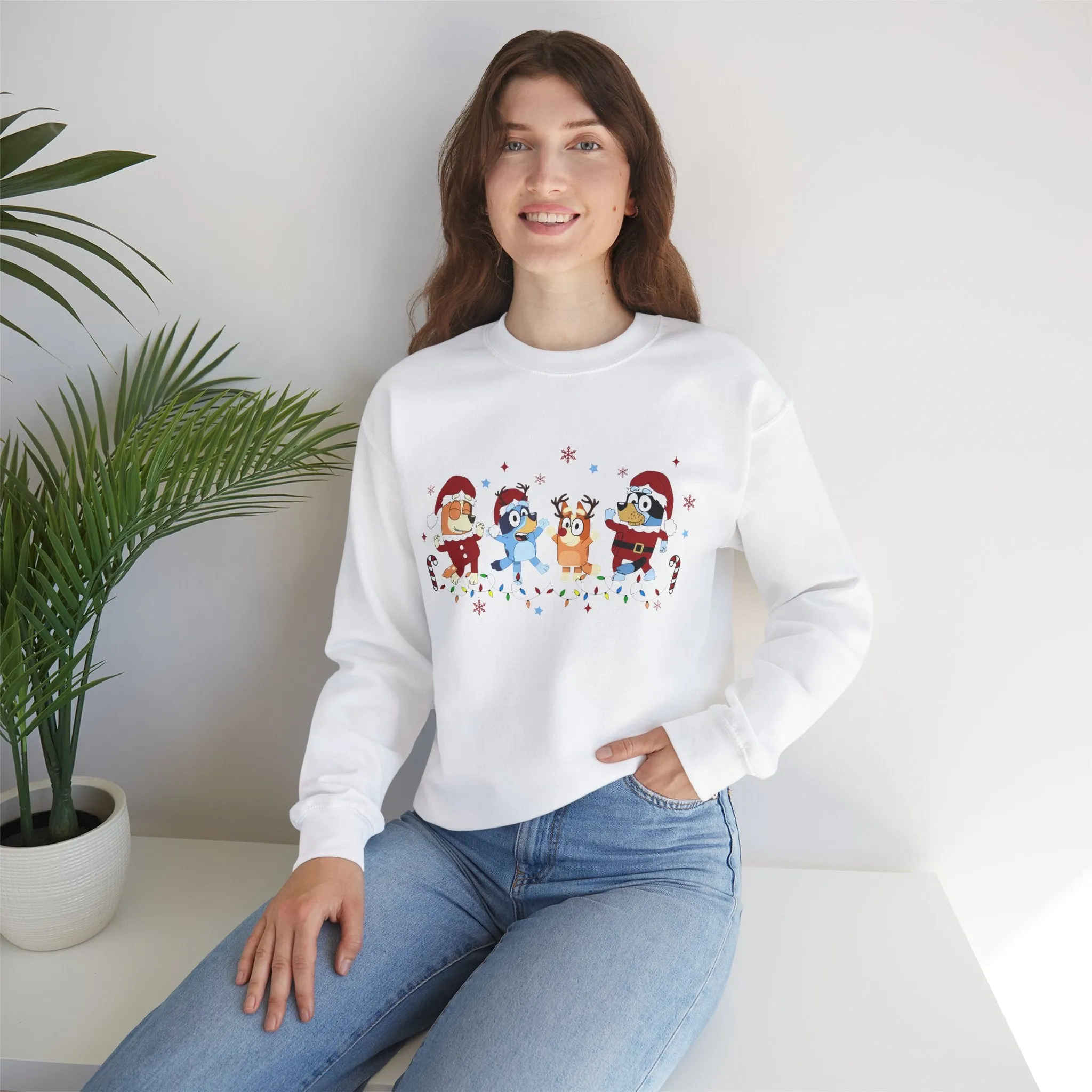 Princess Grace Festive Cartoon Characters Crewneck Sweatshirt