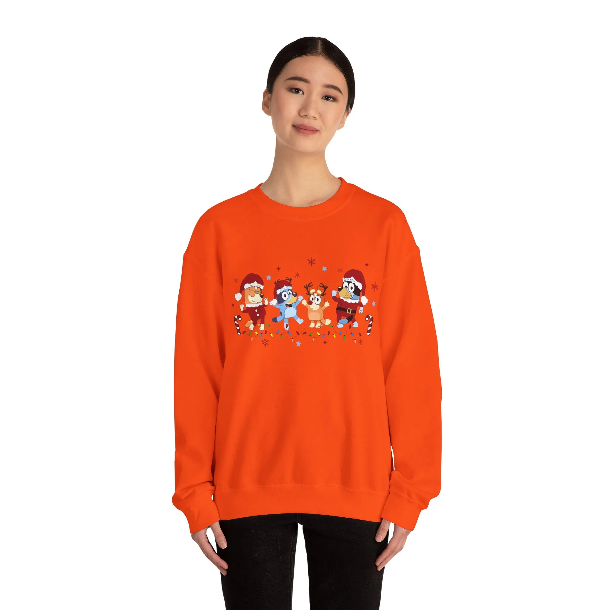 Princess Grace Festive Cartoon Characters Crewneck Sweatshirt