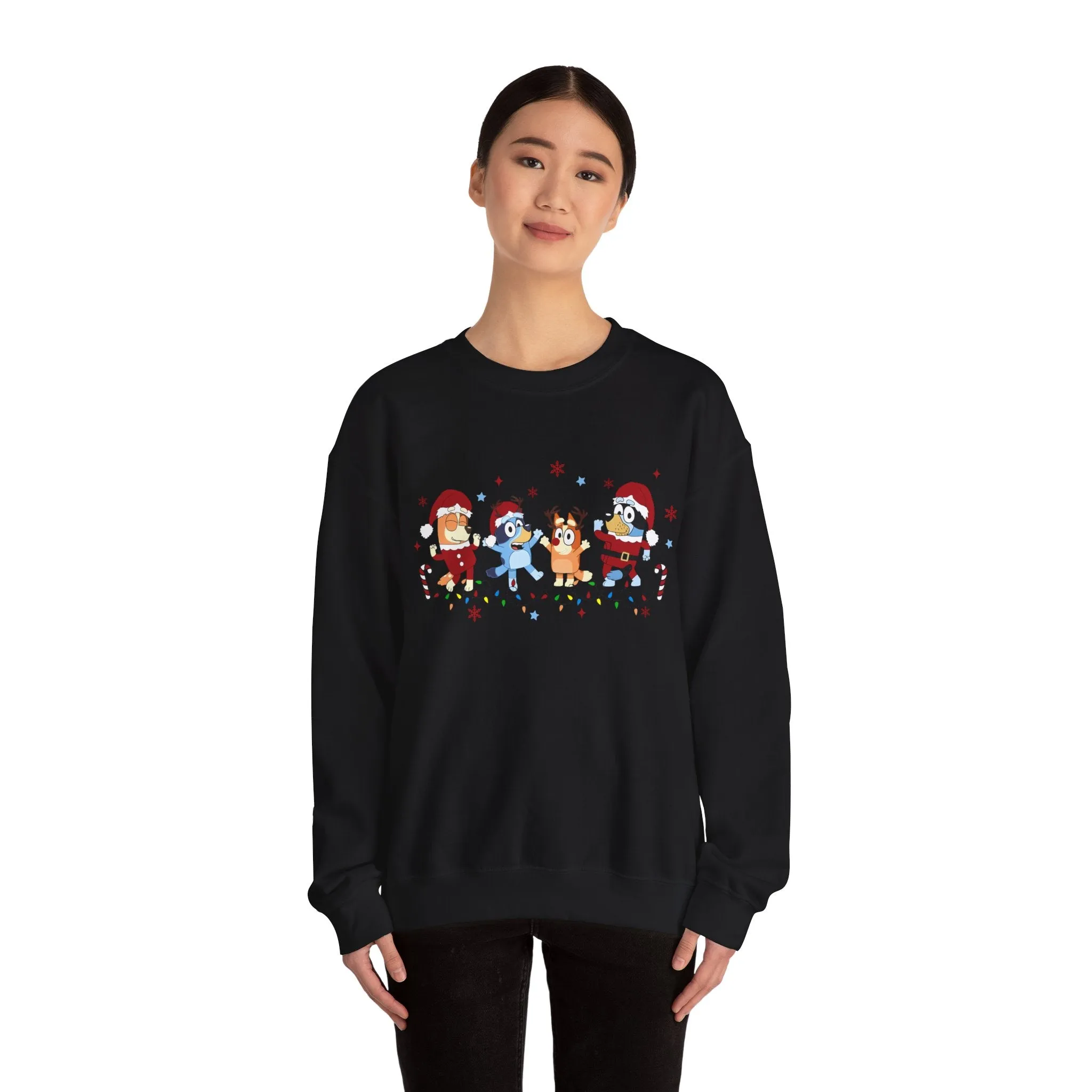 Princess Grace Festive Cartoon Characters Crewneck Sweatshirt