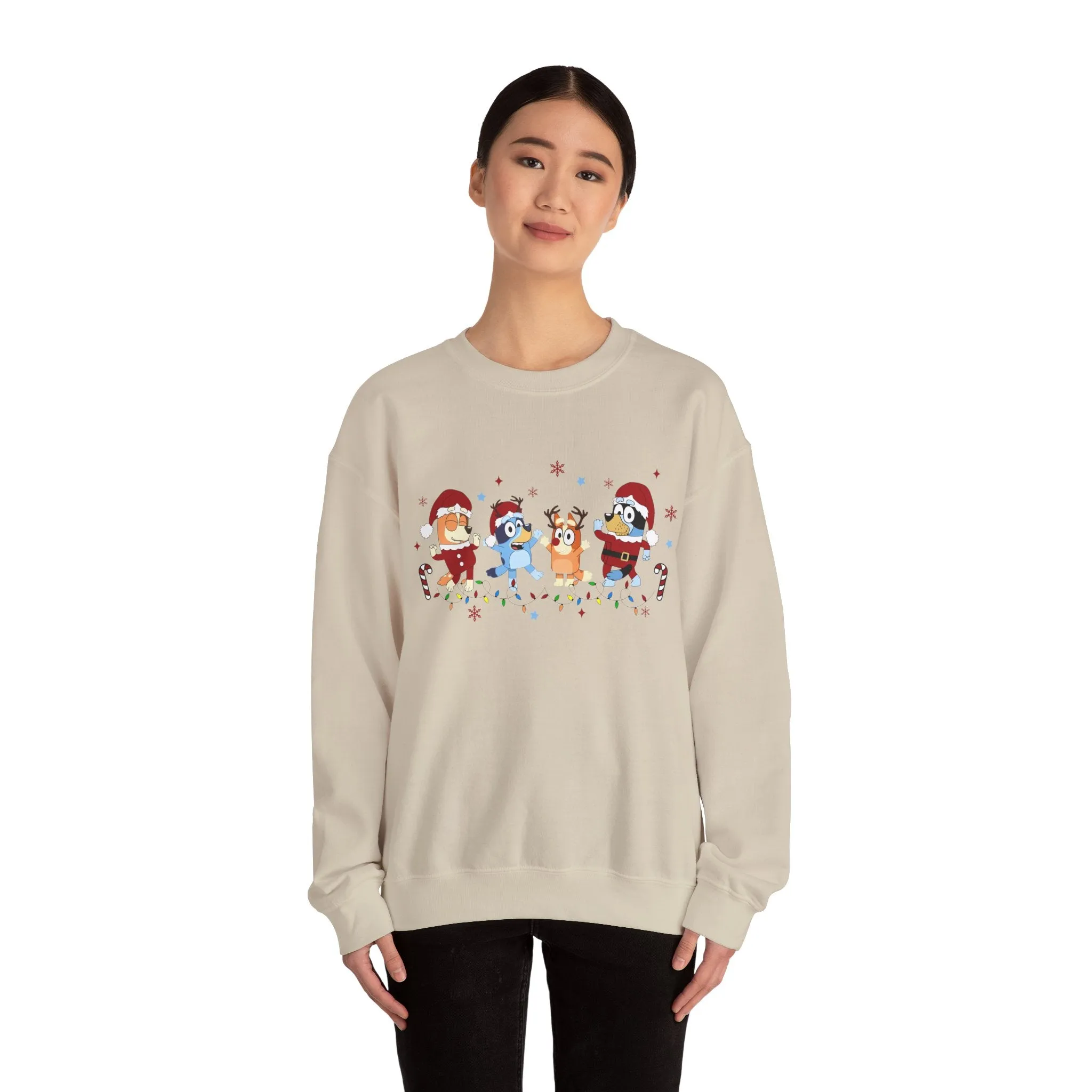 Princess Grace Festive Cartoon Characters Crewneck Sweatshirt