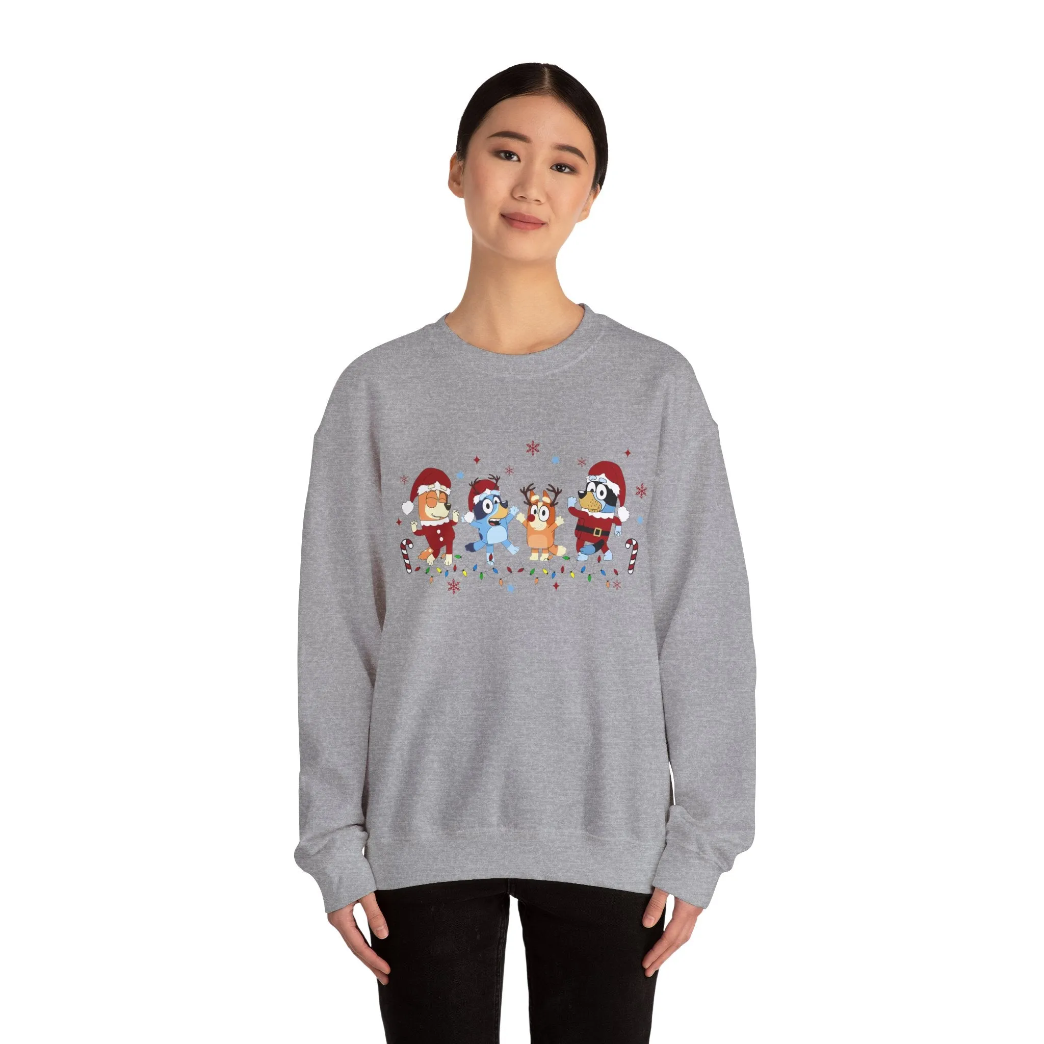 Princess Grace Festive Cartoon Characters Crewneck Sweatshirt