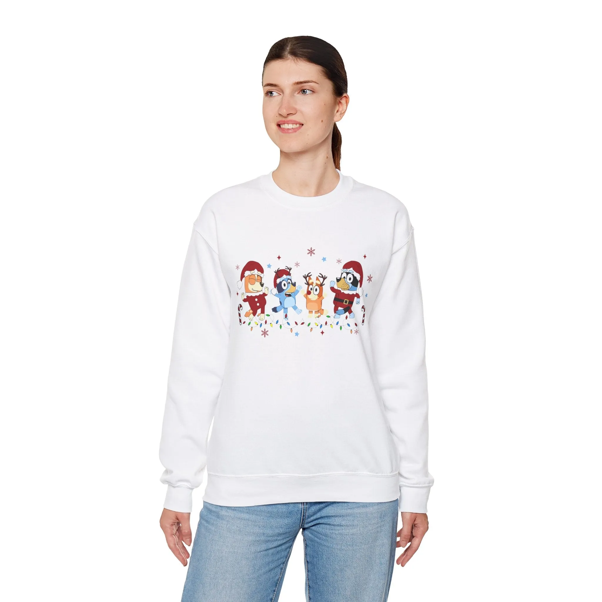 Princess Grace Festive Cartoon Characters Crewneck Sweatshirt