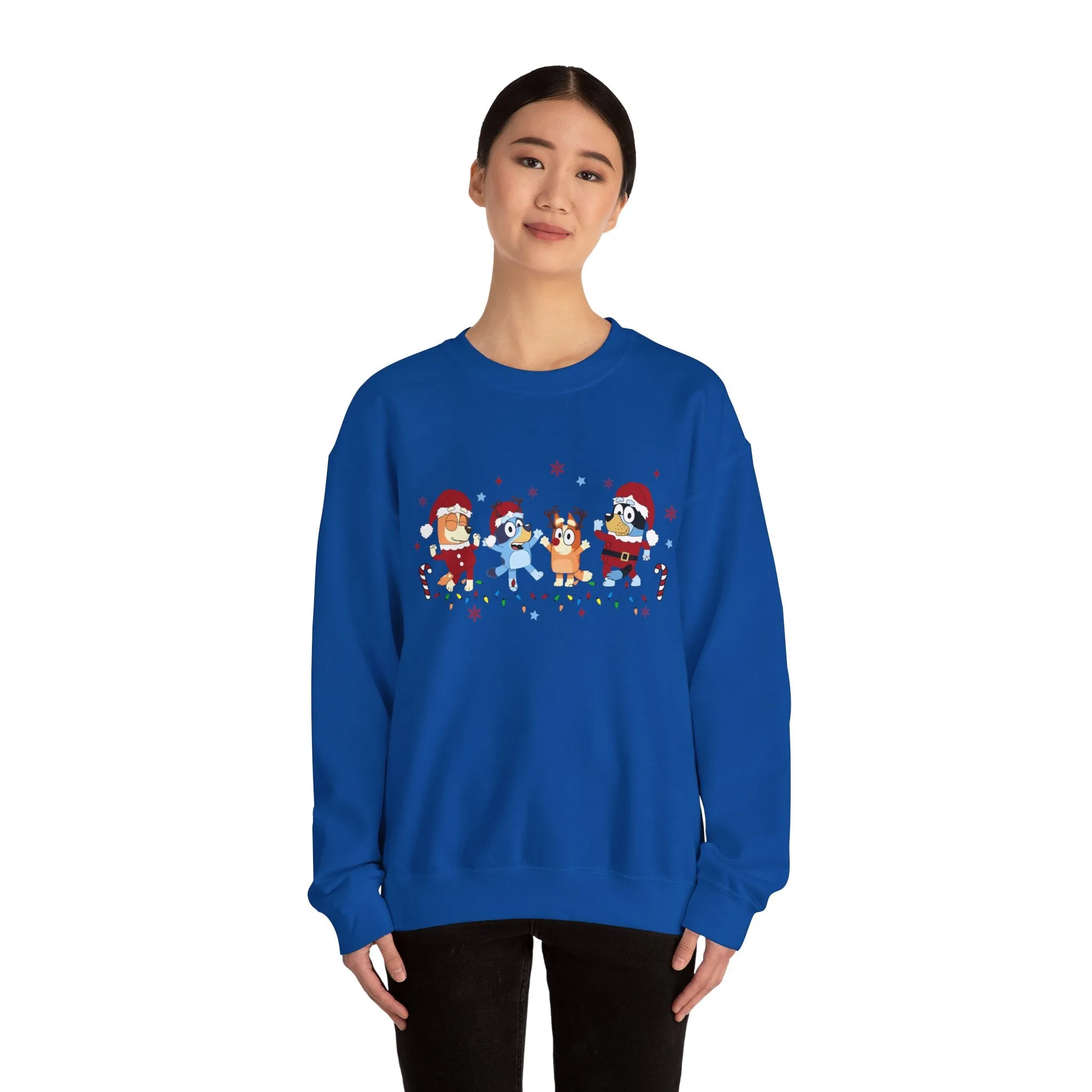 Princess Grace Festive Cartoon Characters Crewneck Sweatshirt