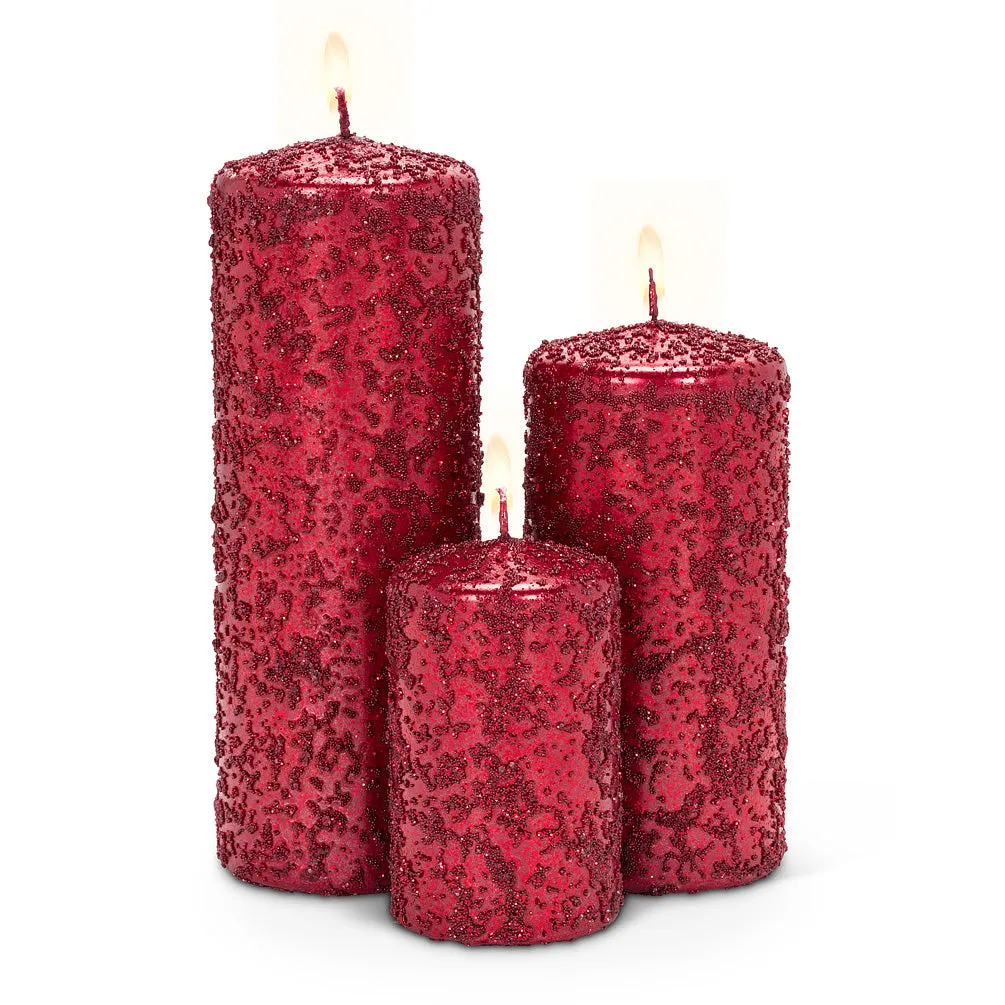 Red Icy Candle - Large