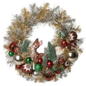 Retro Tinsel Wreath