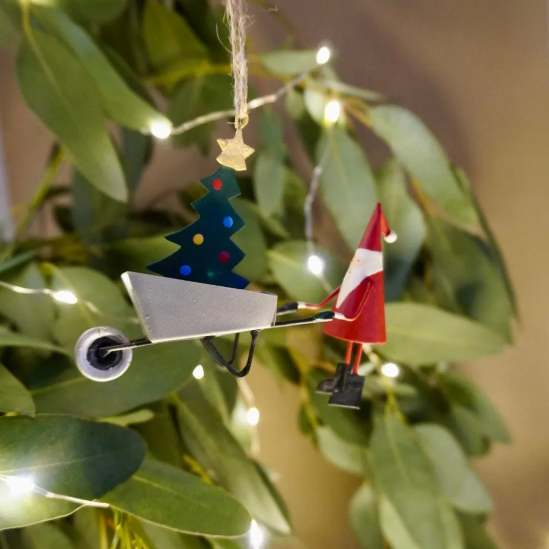 Santa and His Wheelbarrow