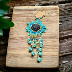 Sunflowers turquoise