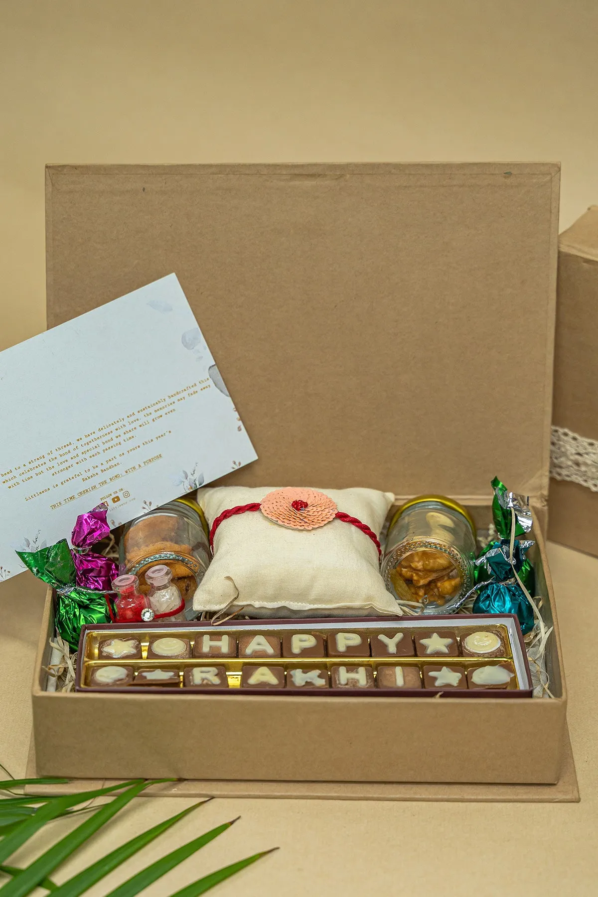 The Rakhi Hamper - One Embroidered Rakhi