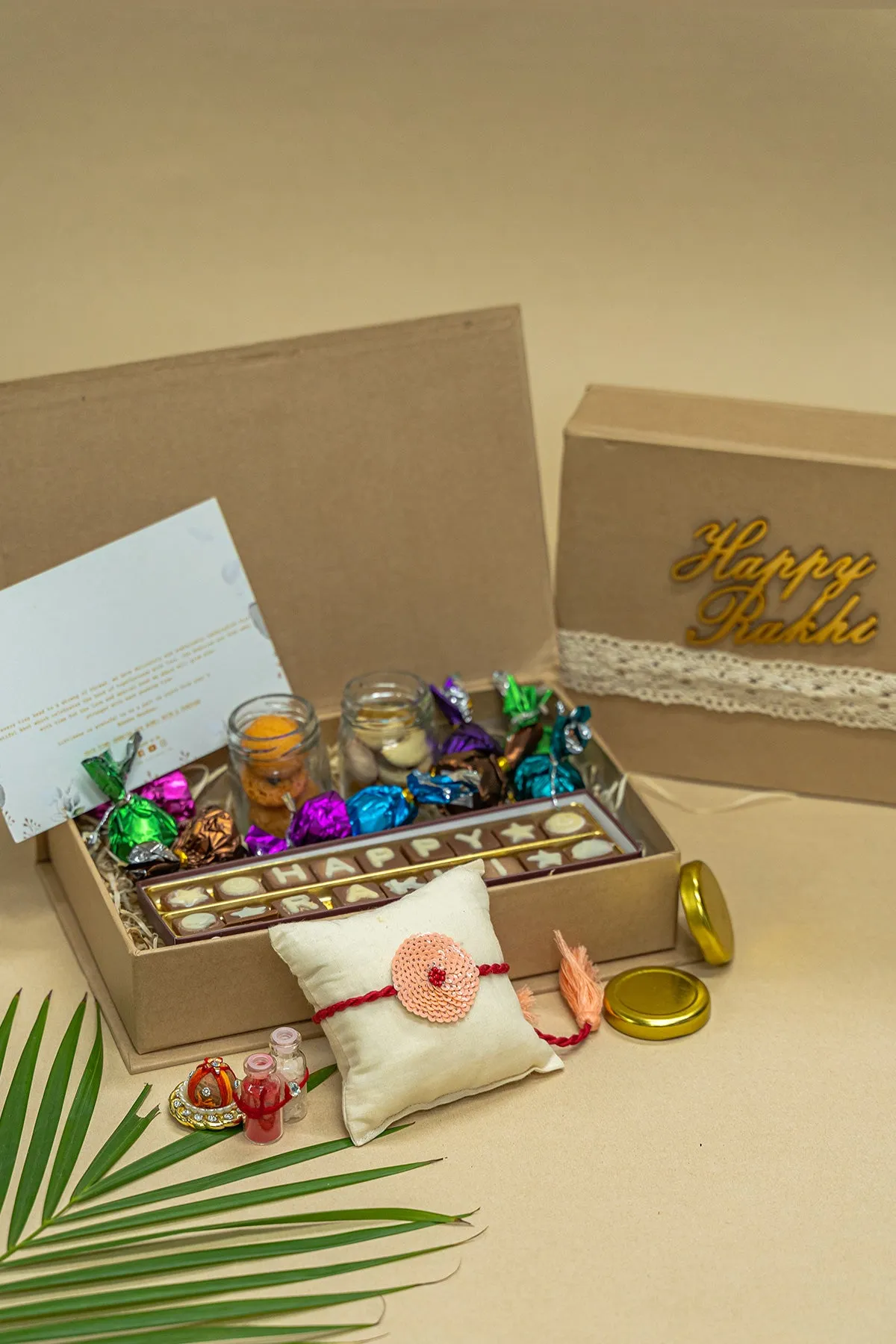 The Rakhi Hamper - One Embroidered Rakhi