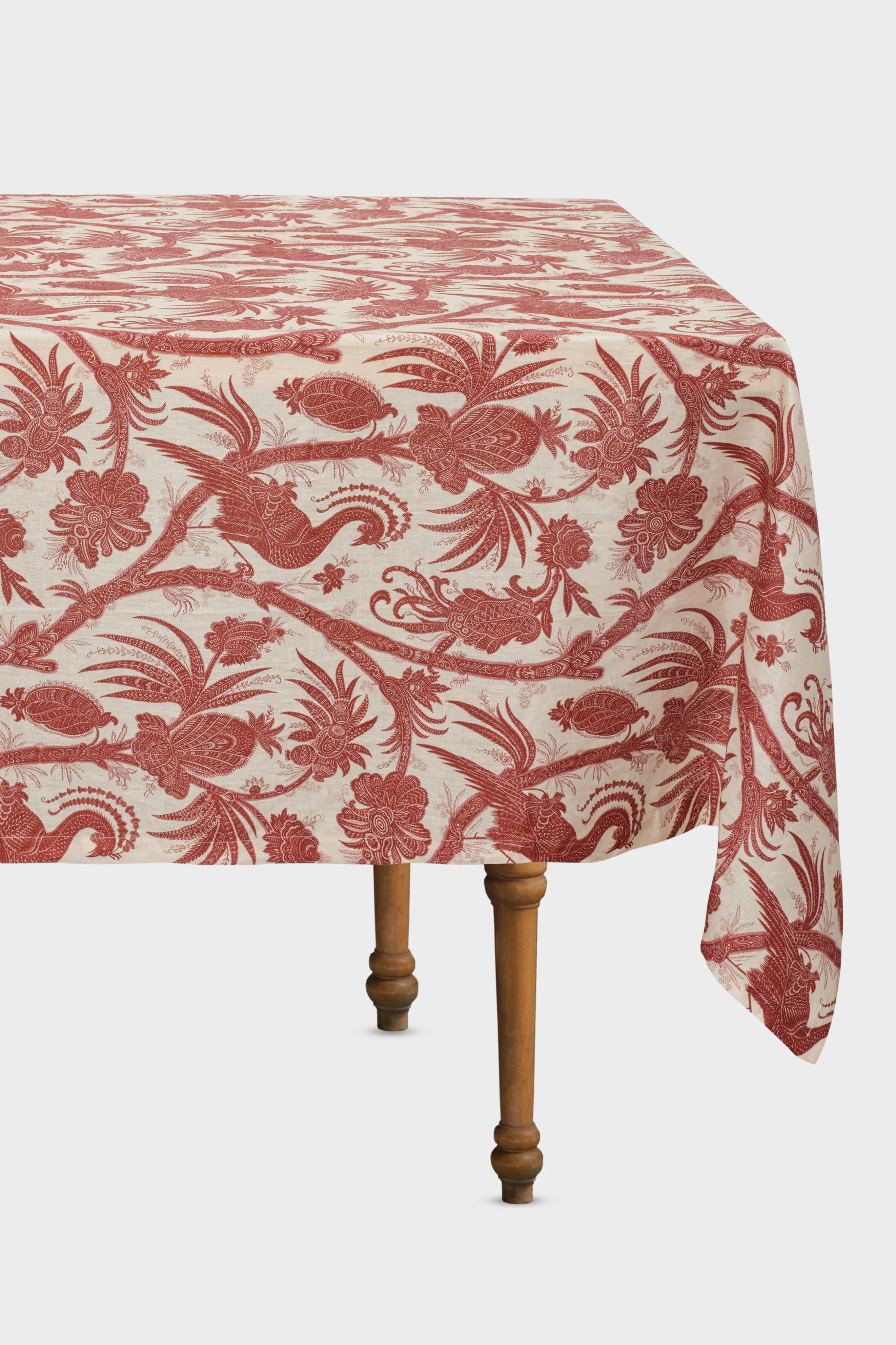 Tree of life Square Tablecloth - Bordeaux Floral