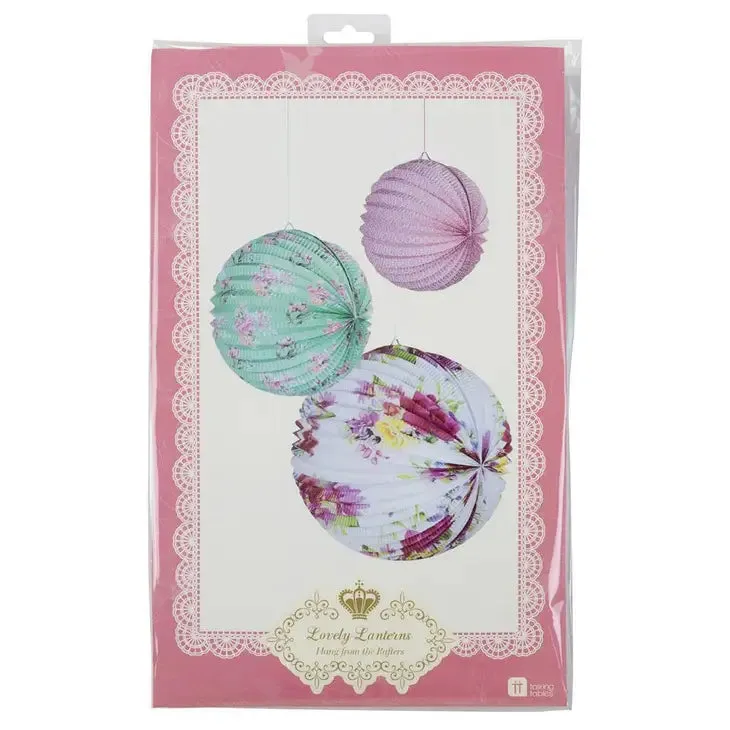 Truly Scrumptious Floral Paper Lanterns - 3 Pack