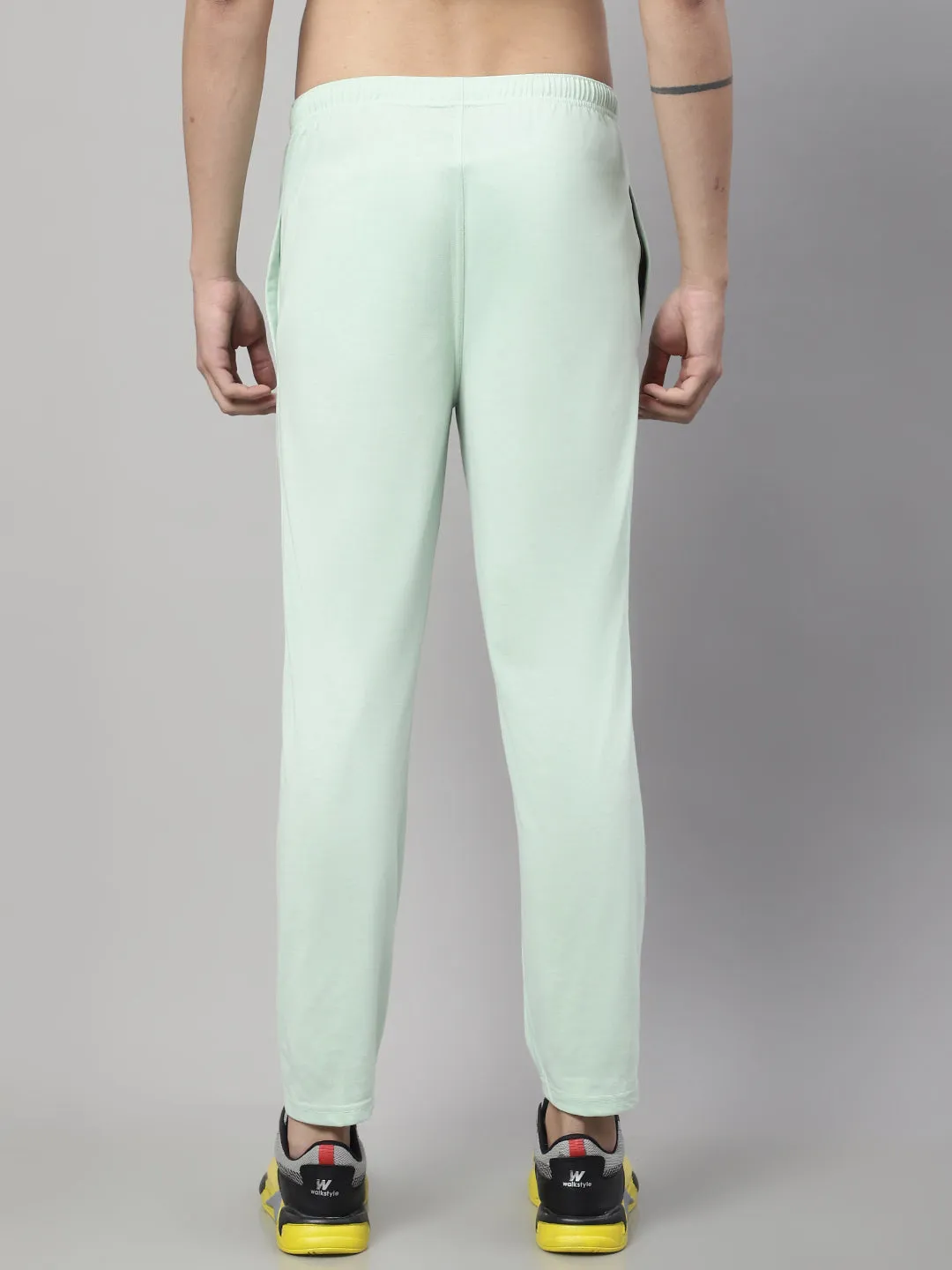 Vimal Jonney Light Green Regular fit Cotton Trackpant for Men